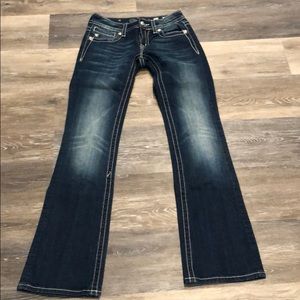 Miss Me Boot Cut cross pocket design